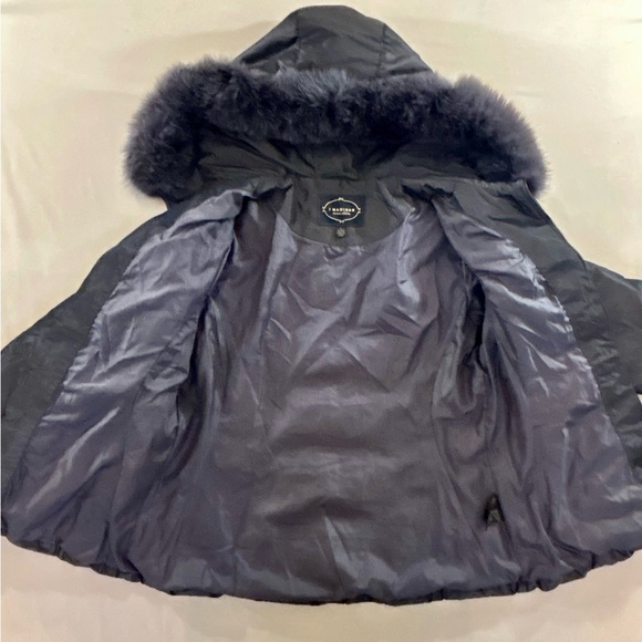 1 Madison Limited Collection Charcoal Gray Coat Fox Fur Trimmed Hood Size Large - Picture 3 of 10
